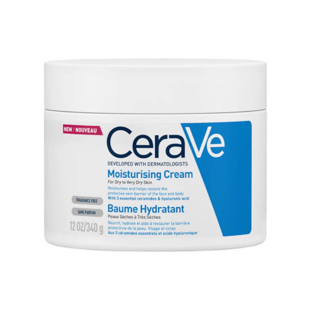 CeraVe Moisturizing Cream - Face & Body - 340g Normal to Dry Skin