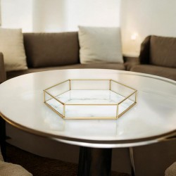 Max Home - Hexagonal Marble Tray