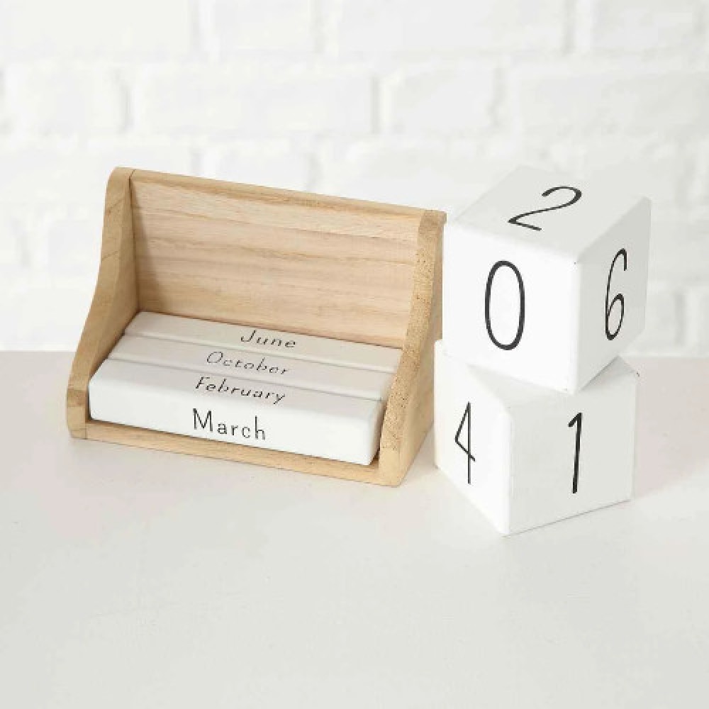 Max Home - Wooden Calendar Decor 