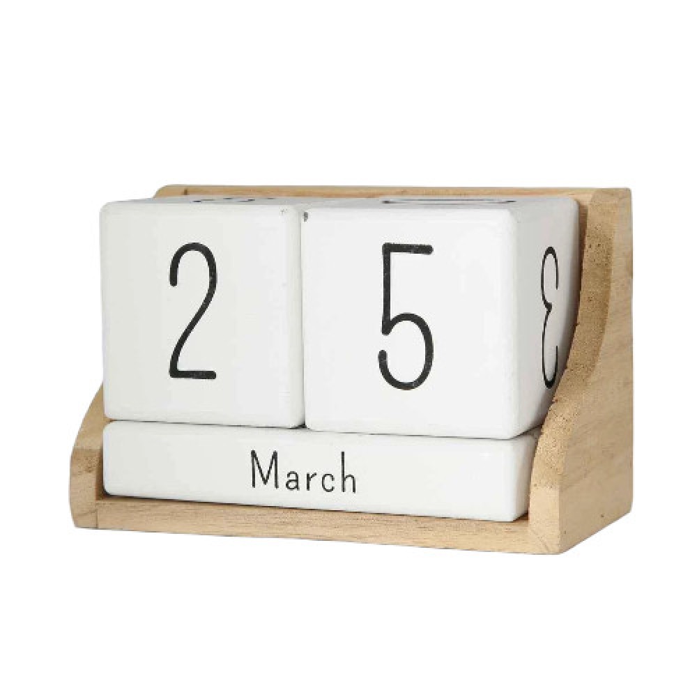 Max Home - Wooden Calendar Decor 