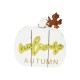 Welcome Autumn - White Pumpkin Decoration