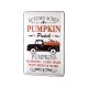  Set of 2 Harvest Tin Wall Signs featuring Autumn Acres and Pumpkin Patch