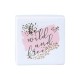 Max Home - Be Wild and Free Glass Decor - 10cm x 10cm