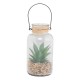 Max Home - Decorative Plant with Pot in Cylindrical Jar