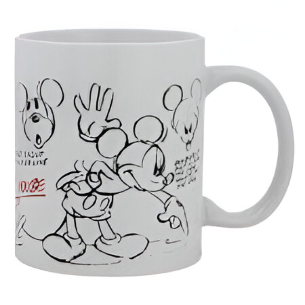 Disney-Stor Young Adult Ceramic Mug 11 Oz In Gift Box Mickey Mouse Vintage, 75578 325ml