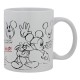 Disney-Stor Young Adult Ceramic Mug 11 Oz In Gift Box Mickey Mouse Vintage, 75578 325ml