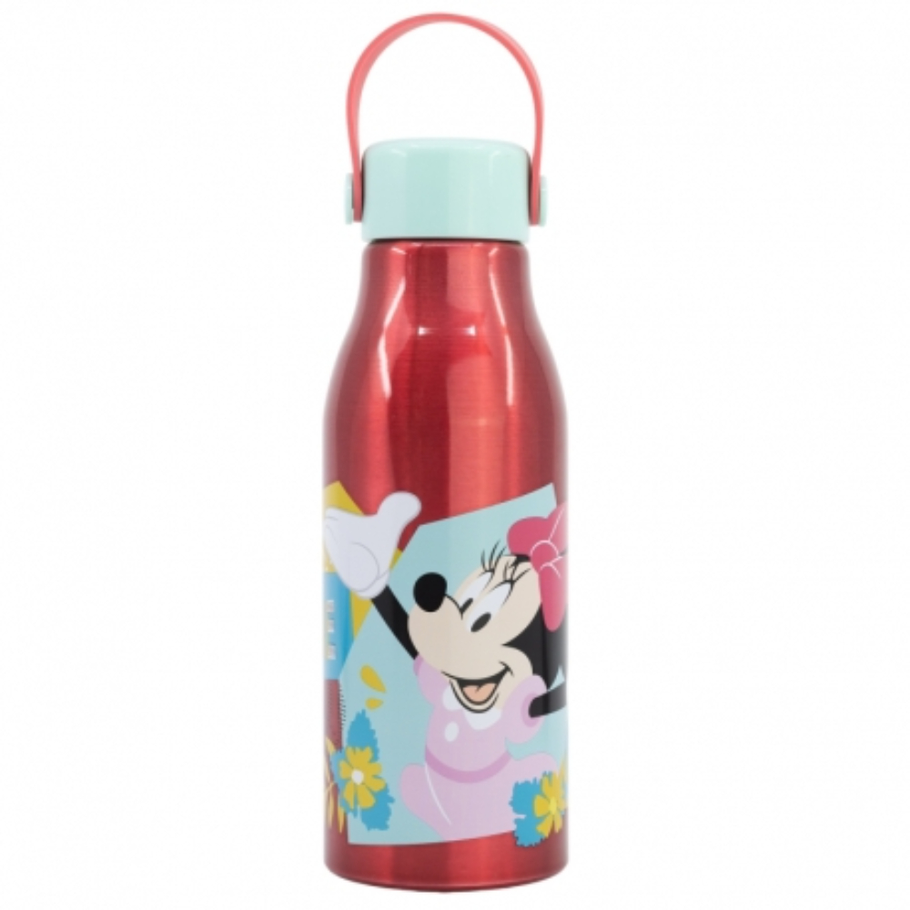 Disney-Stor Flexi Handle Aluminium Bottle 760ml Minnie Mouse Being More Minnie, 74461