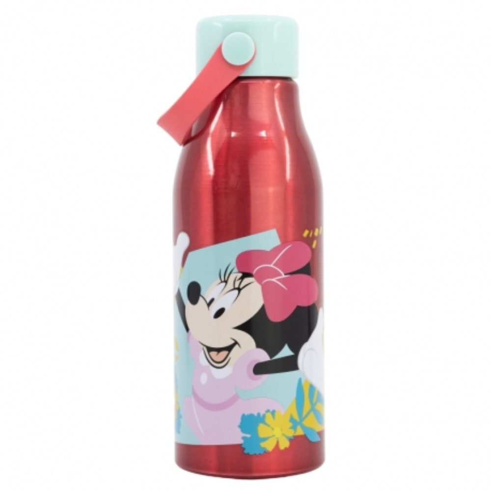 Disney-Stor Flexi Handle Aluminium Bottle 760ml Minnie Mouse Being More Minnie, 74461