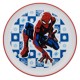 Disney Stor Non Slip Bicolor Premium Plate Spiderman Arachnid Grid, 74792