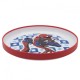 Disney Stor Non Slip Bicolor Premium Plate Spiderman Arachnid Grid, 74792