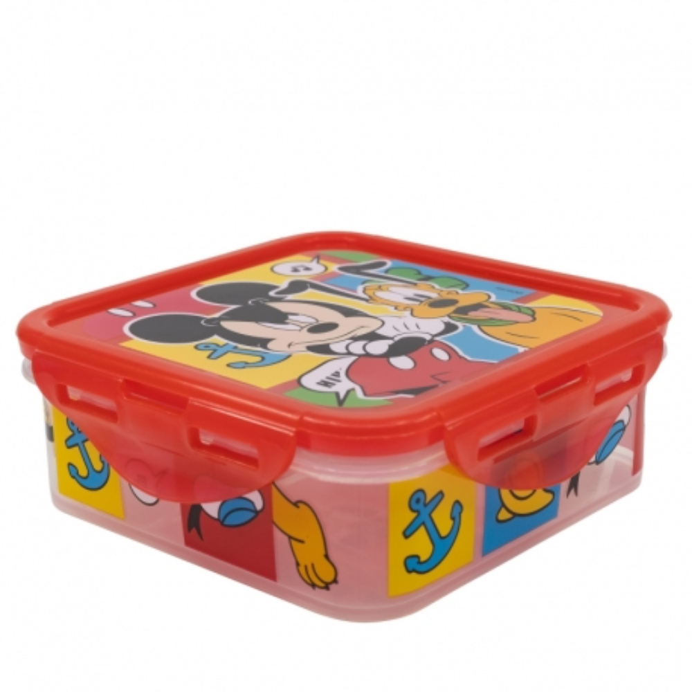 Stor Square Hermetic Food Container 500ml Mickey Mouse Better Together, 74359