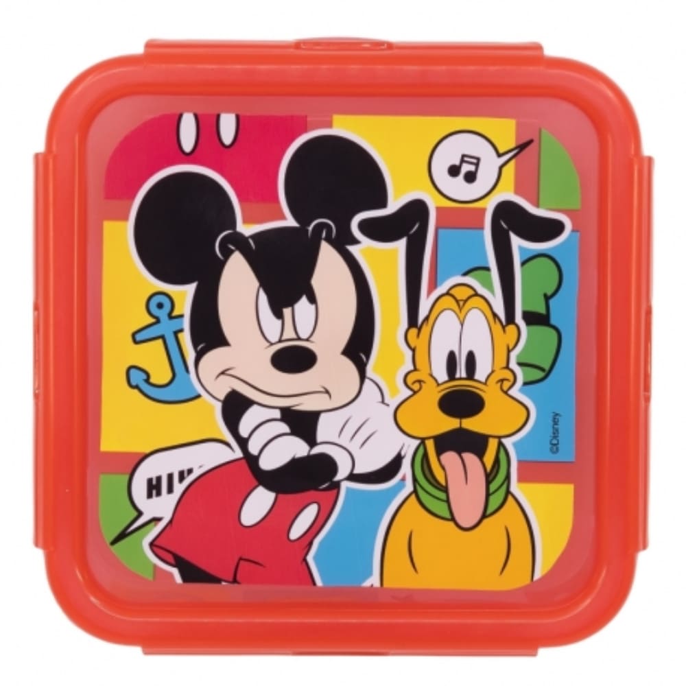 Stor Square Hermetic Food Container 500ml Mickey Mouse Better Together, 74359