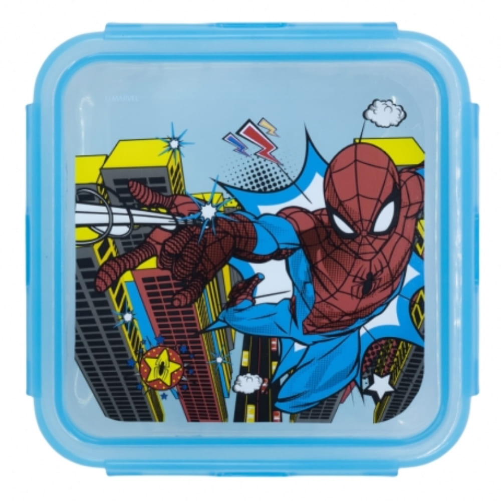 Stor Square Hermetic Food Container 500ml Spiderman Midnight Flyer, 74759