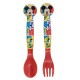 Disney Stor 2 Pcs PP Cutlery Set In Polybag Mickey Mouse Better Together, 74317