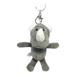 Plush Rhino Keychain - 15 cm