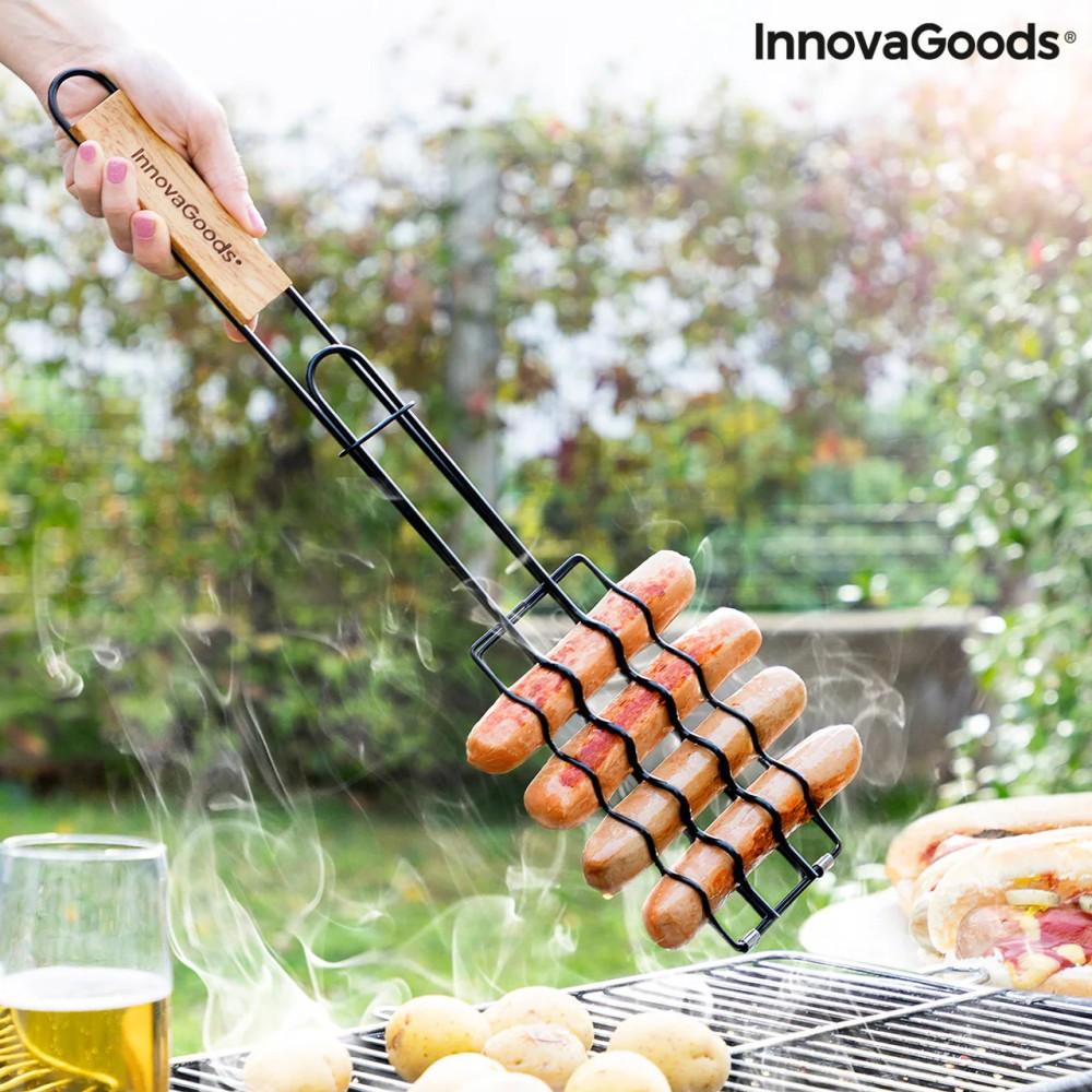 InnovaGoods Barbecue Grill For Sausages Sosket, V0103473, designed to make grilling sausages, hot dogs, and similar items more efficient and enjoyable.