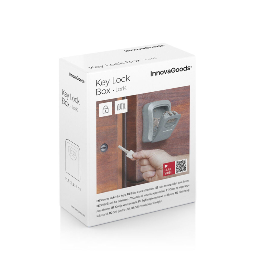 InnovaGoods Safety Deposit Box For Keys Lork, V0103479, practical and secure way to store and share keys without compromising security. 