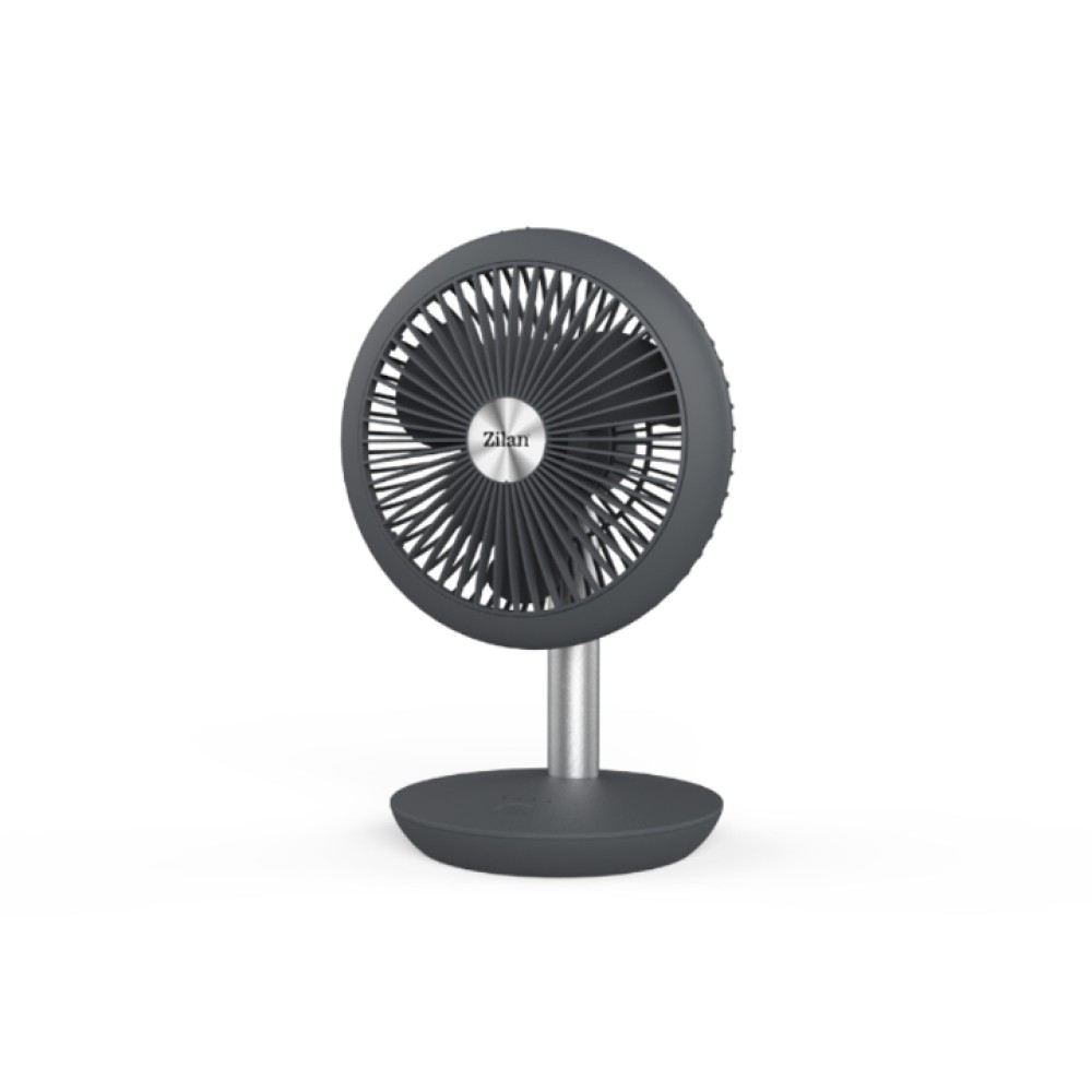 Zilan Rechargeable Usb Table Fan, 4 Speeds, High Speed: 4H, ZLN4000, a compact and versatile cooling solution designed for convenience and portability. 