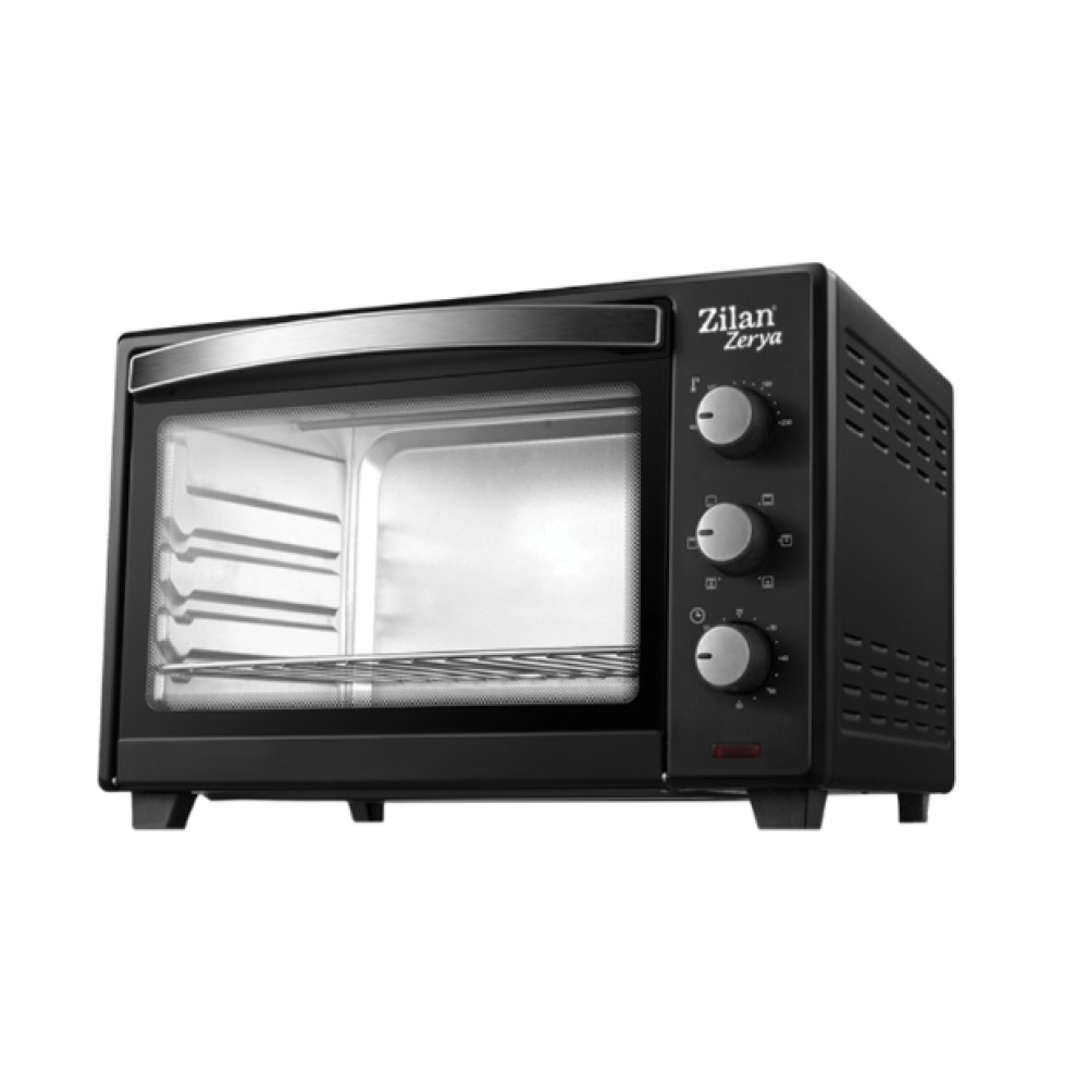 Zilan Electric Oven Zerya 45L, Thermostat, Timer, Double Glass, 2000W, ZLN3727, a versatile kitchen appliance designed to elevate your cooking experience.