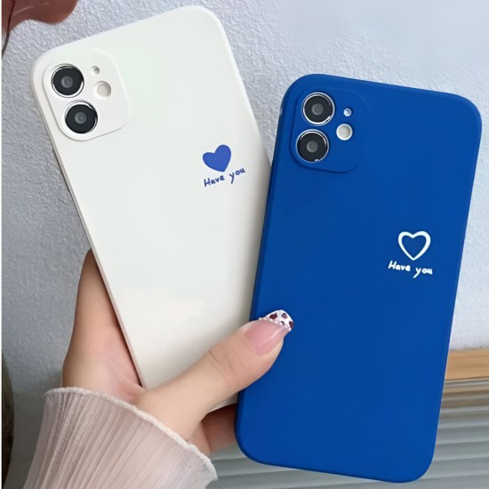 Couple Heart Pattern Phone Case - 2pcs
