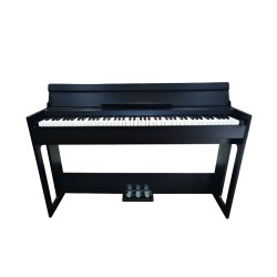 Ara Digital Keyboard Piano Portable 88 Keys with Hammer Action and Three Pedals Black - HAM88K
