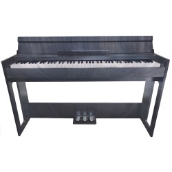 Ara Digital Keyboard Piano Portable 88 Keys with Hammer Action and Three Pedals Brown- HAM88K