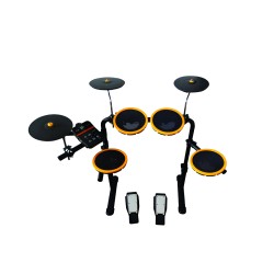 Ara Electronic 7-Piece Drum Kit Bundle with Digital LED Display - EDR6600