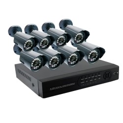 Conqueror 8 Channel DVR Security Waterproof Outdoor Surveillance Camera 