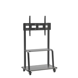 Conqueror Moving Floor Stand with Shelf for LED / LCD / Plasma TV 32''-80'' - HFL4