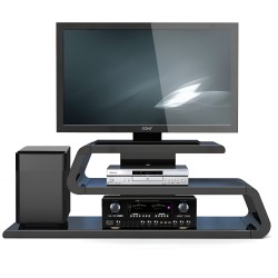 Table Stand with Brackets TV Console Black - HT26