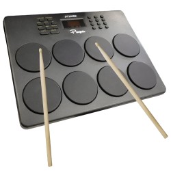 Digital Electronic 8 Pads Drum Set Compact Size Drum Set with Drumsticks - DT001