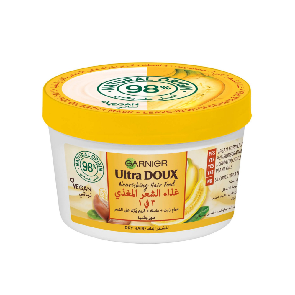 Garnier Ultra Doux HairFood Mask Jar Banana 390ml