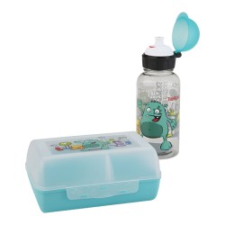 Tefal Set Variabolo Kids Flask Lunchbox  + Water Bottle - Monster