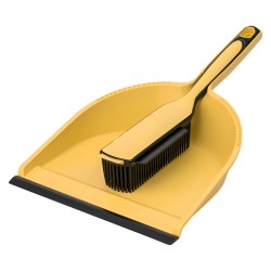 AquaPur Dustpan and silicon brush Set Yellow 