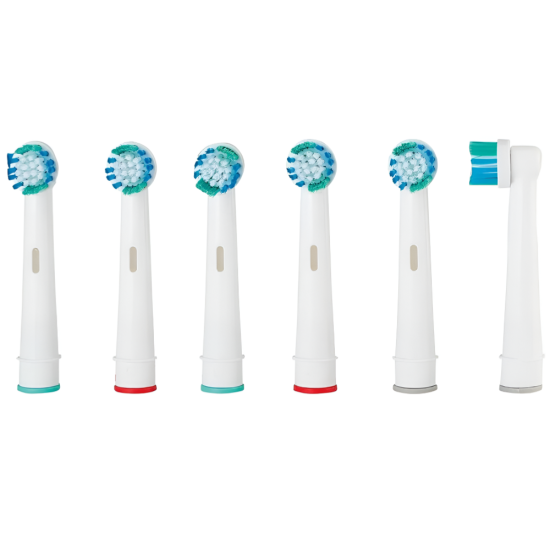 Nevadent Electric Toothbrush Heads Refill Pack Of 6  