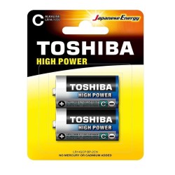 Toshiba Size C 1.5V High Power Alkaline Batteries 2 Pack LR14