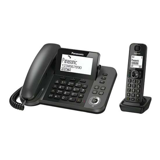 Panasonic Digital Corded and Cordless Phone with Handset 