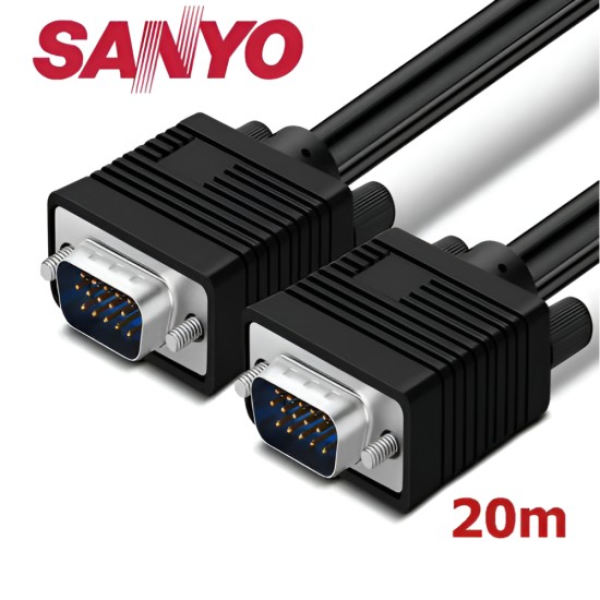 Sanyo CB18E Male VGA To Male Cable 20m