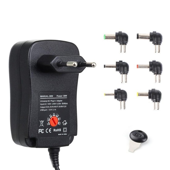Hay-power Universal Adapter Adjustable AC to DC