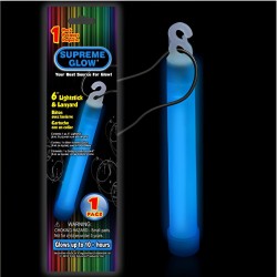 Supreme Glow Lightstick & lanyard - Blue (10 hours)