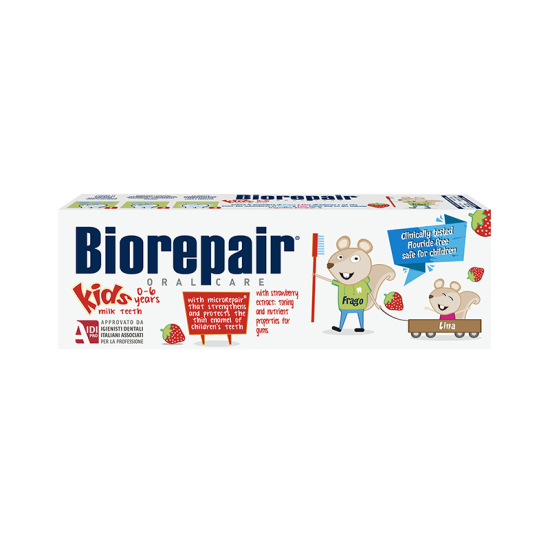 Biorepair Toothpaste Kids 0/6 Age With Strawberry Extract