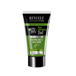 Revuele Men Care Charcoal And Green Tea Shaving Gel And Face Wash 2 In 1