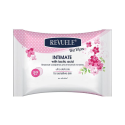 Revuele Wet wipes INTIMATE for sensitive skin with lactic acid, per pack 