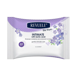 Revuele Wet wipes INTIMATE Hypoallergenic with lactic acid per pack 20pcs