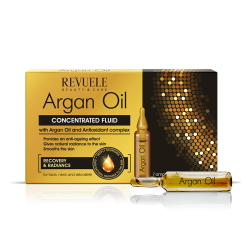 Revuele Ampoules Argan Oil Concentrated fluid with Argan Oil and Antioxidant complex for face neck 7*2ml