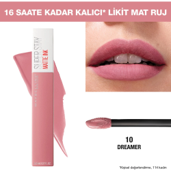 MAYBELLINE Super Stay Matte Ink Liquid Lipstick 10 Dreamer