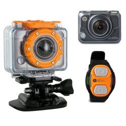 HP Wi-Fi Sports Action Camera Full HD Waterproof 5MP 170 Degree Wide Angle with Wrist Remote and Mounting Kit