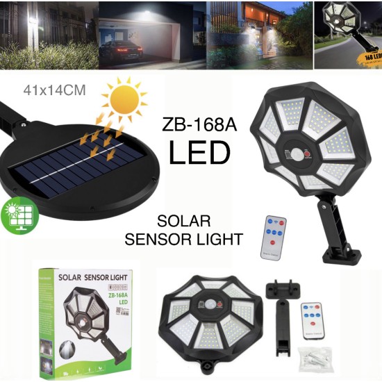 LED Waterproof Solar Sensor Light With Remote Control