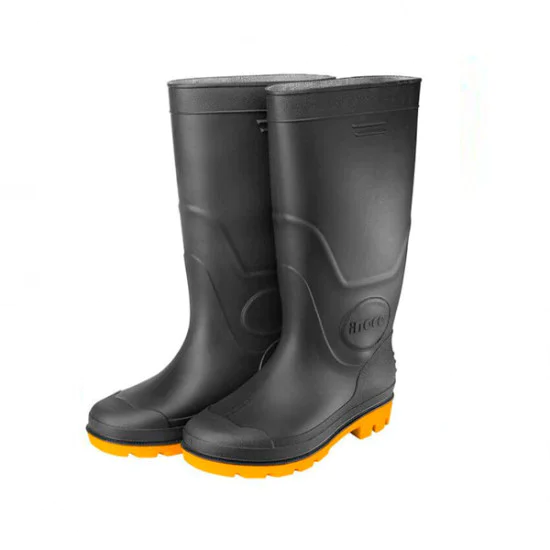 INGCO Black non slip rubber boots 45