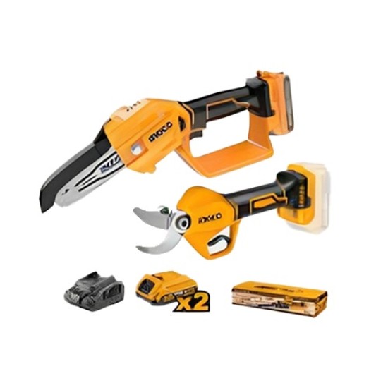 Ingco 20 volt 5 inch saw cutting kit with tree saw